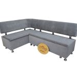 Кухонный уголок со спальным местом «Вероника-2» 120х170 в ткани velvet lux
