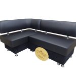 Кухонный уголок со спальным местом «Вероника-1» 120х160 в ткани экокожа domus