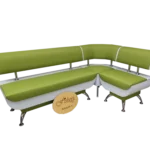 Кухонный уголок с ящиком «Лира» в ткани антикоготь flax 100х180