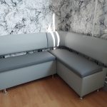 Кухонный уголок «Вероника-2» с двумя ящиками экокожа Fiji 130×160 см