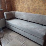 Кухонный диван «Вероника-1» 180 см, велюр Maboro, со спальным местом