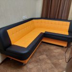 Кухонный уголок Лаура 130×180 см с нишами в экокоже Fiji — купить
