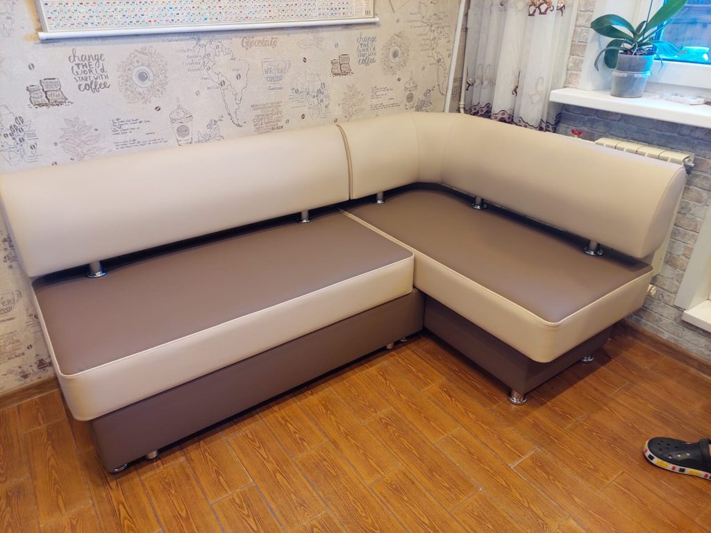 Кухонный уголок «Вероника-1» со спальным местом, экокожа fiji 120×180 см