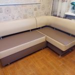 Кухонный уголок «Вероника-1» со спальным местом, экокожа fiji 120×180 см