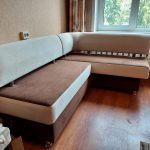 Кухонный уголок «Вероника-1» со спальным местом, велюр teddy 130х170см
